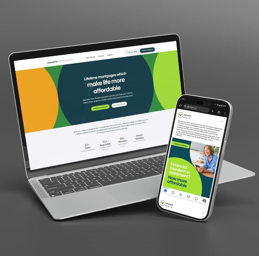 M2L website mockup