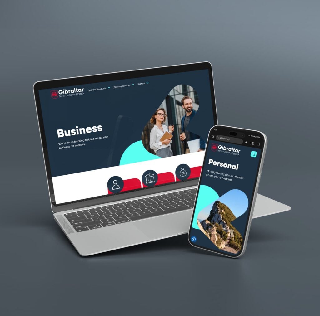 Gib site on mobile and laptop
